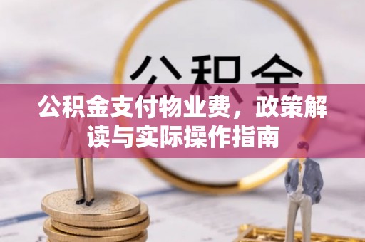 石拐公积金支付物业费，政策解读与实际操作指南