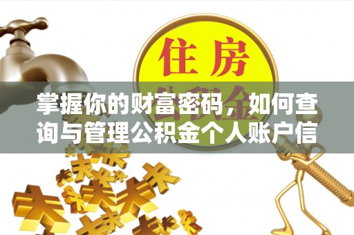 石拐掌握你的财富密码，如何查询与管理公积金个人账户信息