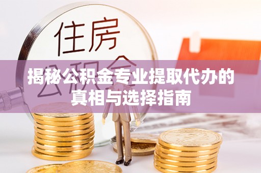 石拐揭秘公积金专业提取代办的真相与选择指南